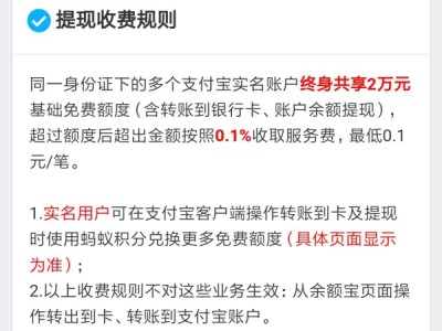 支付宝提现限额是多少？如何提高限额？